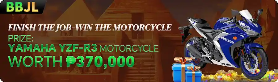 BBJL FINISH THE JOB - WIN THE MOTORCYCLE YAMAHA MOTORCYCLE WOTH P370,000