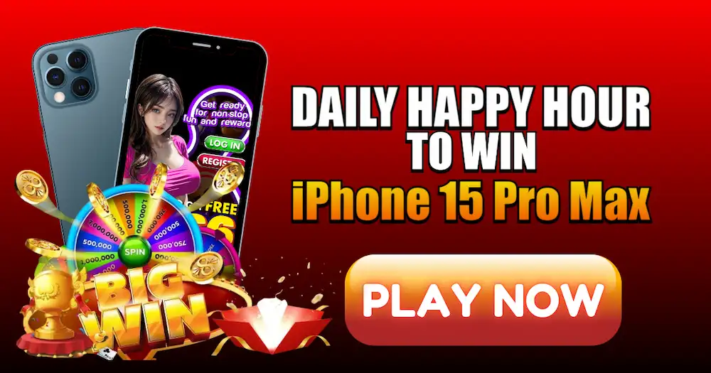 DAILY HAPPY HOUR TO WIN IPHONE 15 PRO MAX