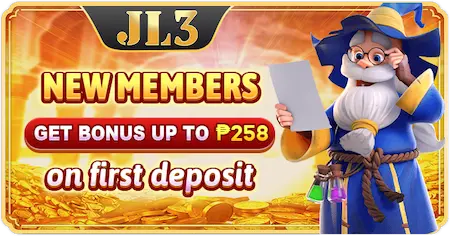 JL3 Casino New Members get bonus up to P258 on first deposit