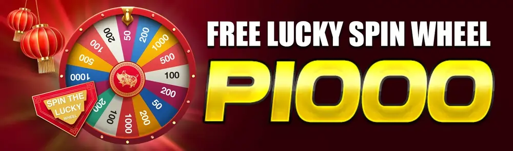 FREE LUCKY SPIN WHEEL UP TO P1000