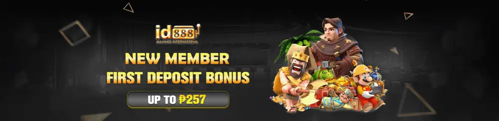 new member first deposit bonus get up to P257