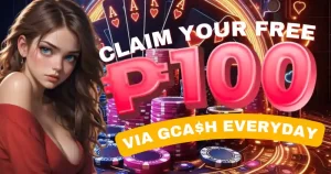 Claim your Free P100 via gcash everyday