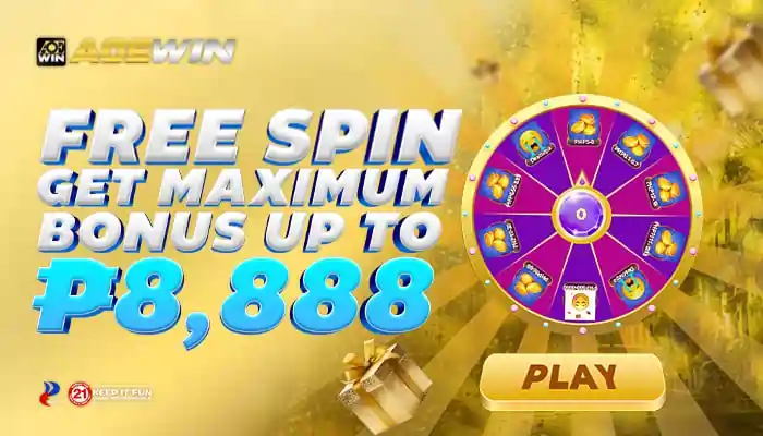 AOEWIN FREE SPIN GET MAXIMUM BONUS UP TO P8,888