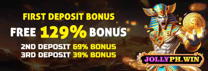 JOLLYPH FIRST DEPOSIT BONUS FREE 129% BONUS